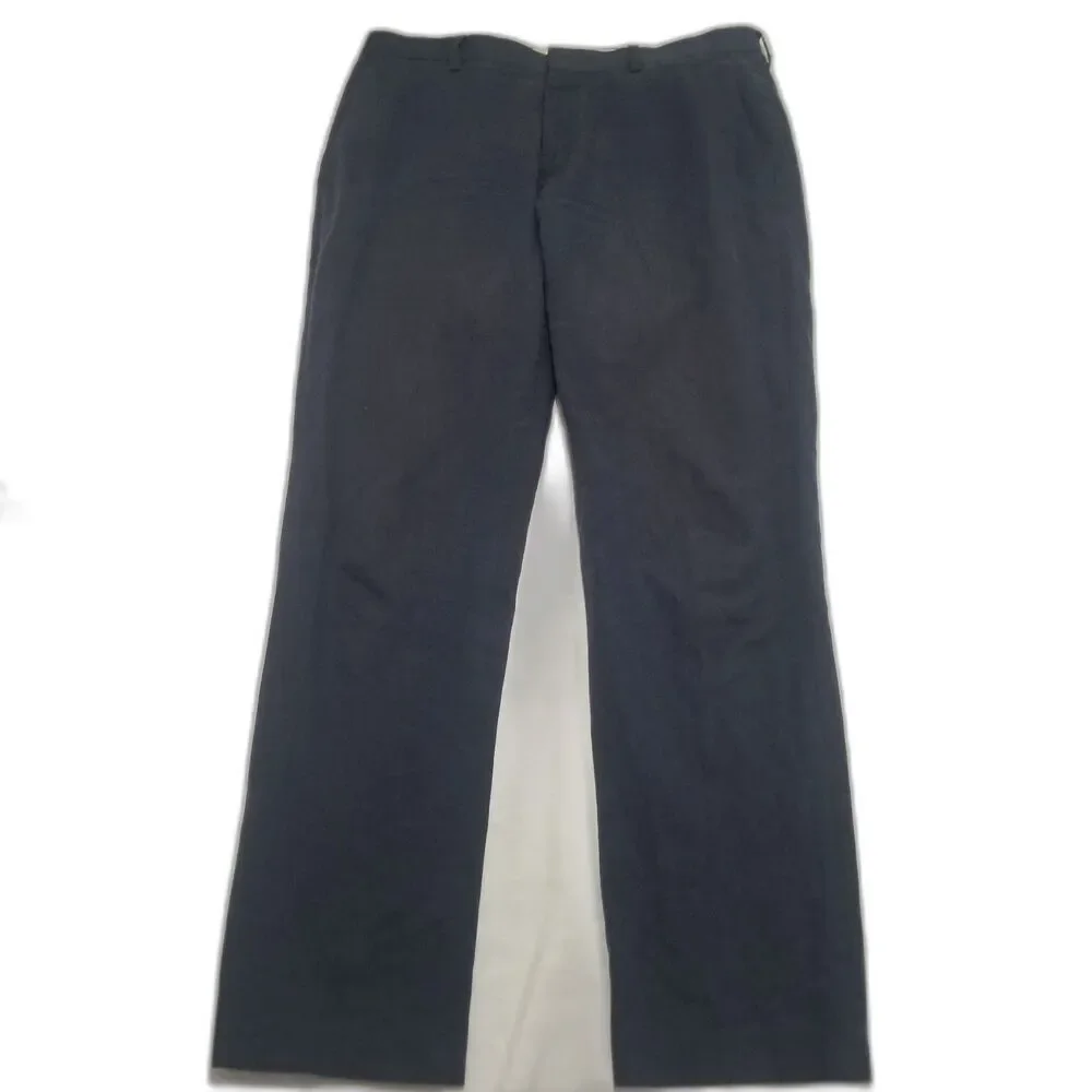 J.Crew Ludlow Slim Suit Pants Somelos Portugal Linen Blend Navy Blue 32x32 H4161